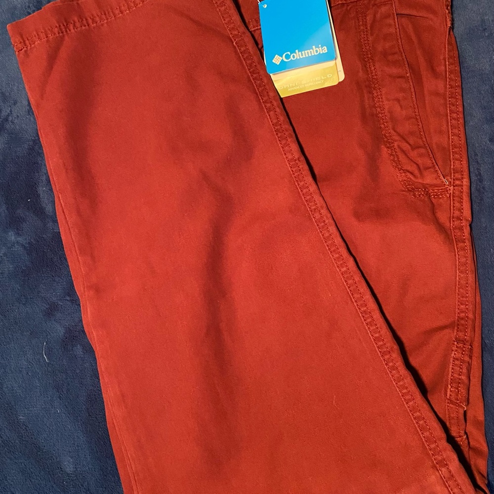 NWT Maroon Columbia Ultimate ROC II pants 38/32